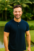 Camiseta Casual Marinho Imperial