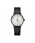 Relógio Premium Social Masculino Inoxidável Aço Branco Moda Preto Branco