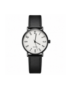 Relógio Premium Social Masculino Inoxidável Aço Branco Moda Preto Branco