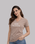 Camiseta Baby Look Marrom Hering Premium - A Rota do Calvário