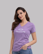 Camiseta Baby Look Roxo Hering Premium - A Rota do Calvário