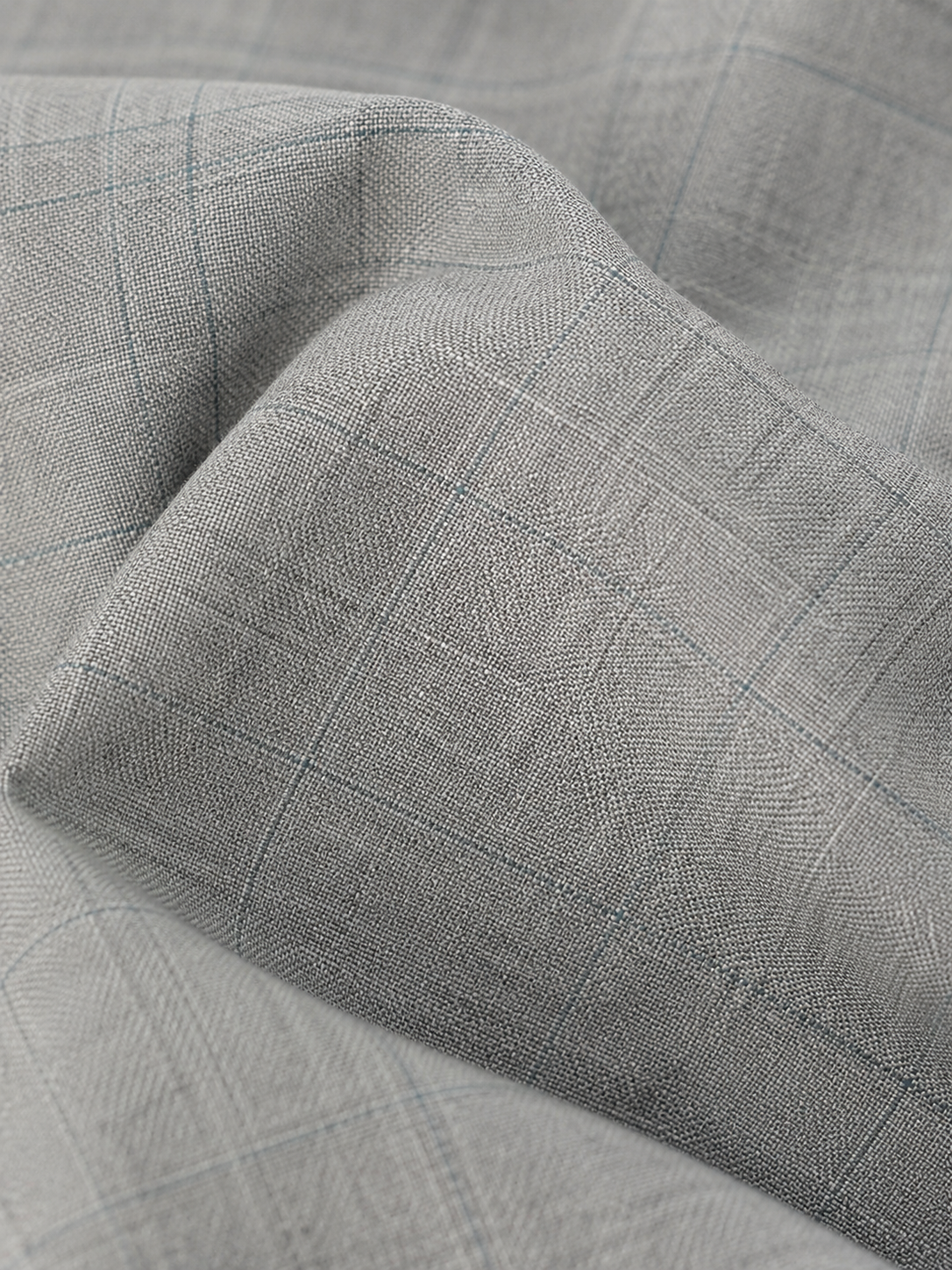 Calça Premium Alfaiataria com Ajuste Lateral - Cinza Xadrez