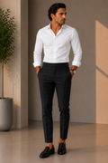 Calça Premium Alfaiataria com Ajuste Lateral - Preto