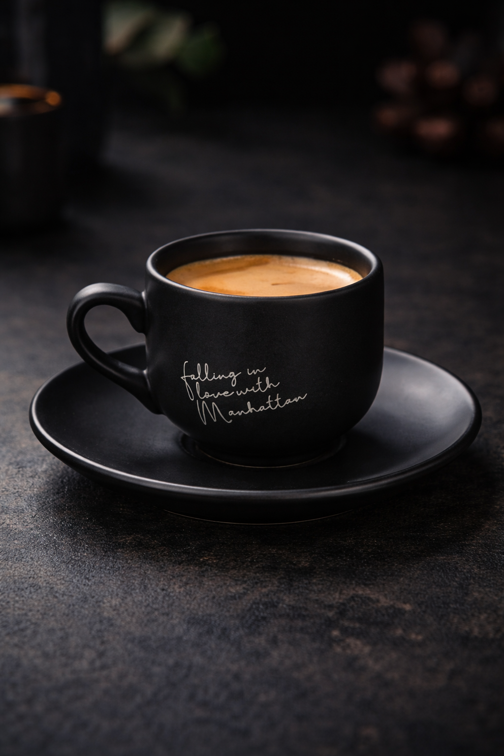 Xícaras De Café Linha Manhattan Preto