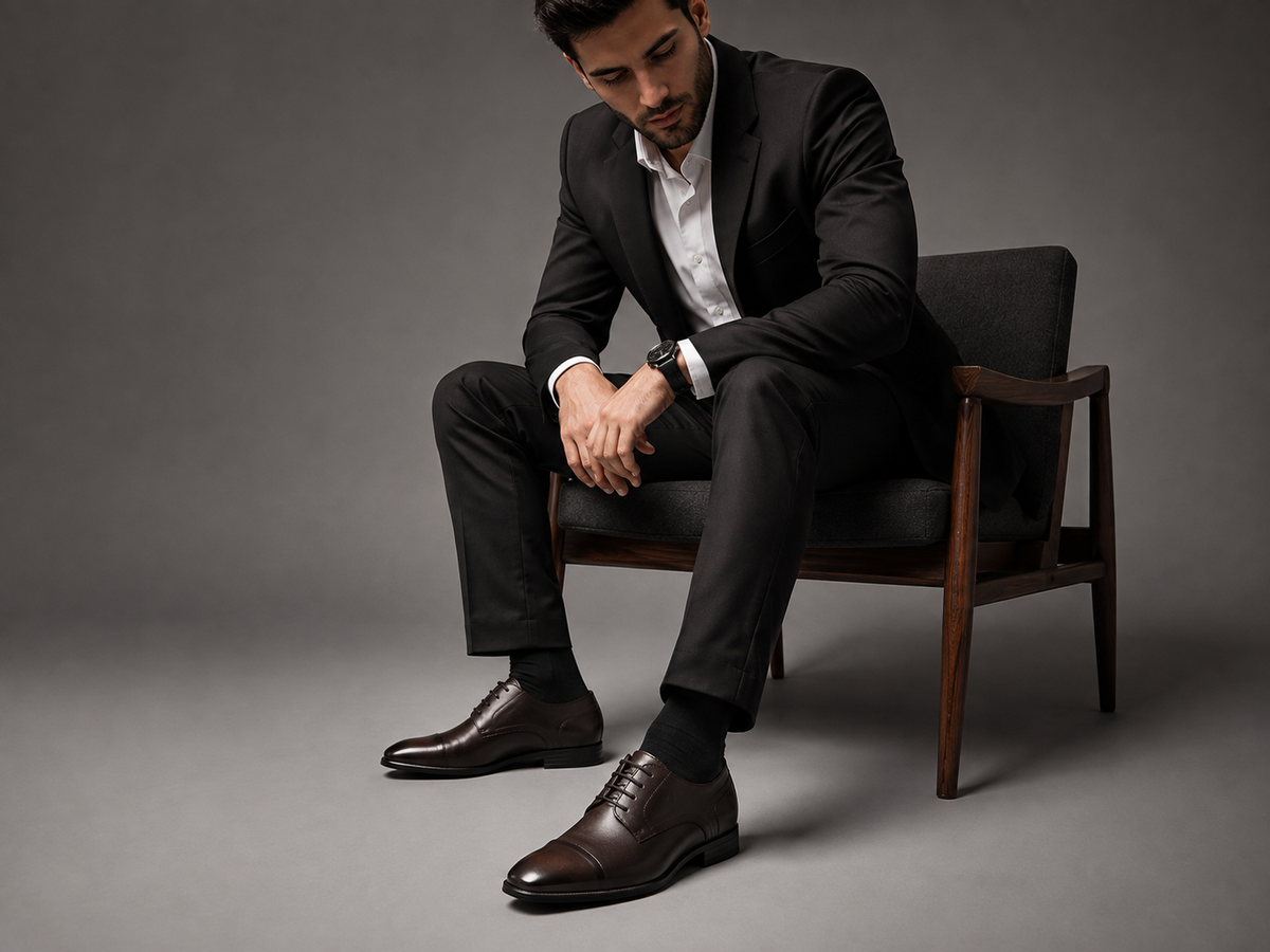 Sapato Social Executive Signature Couro Legitimo - Marrom