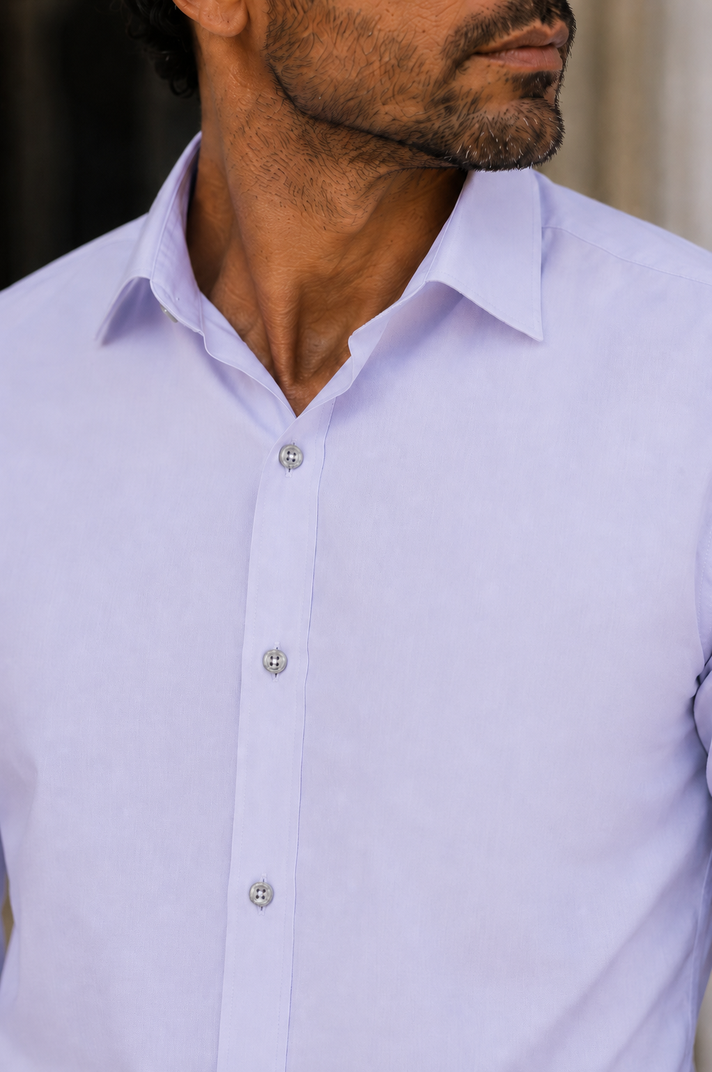 Camisa Social - Lilás Gelo