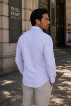 Camisa Social - Lilás Gelo