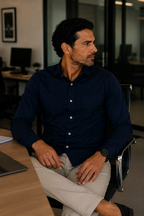 Camisa Social - Azul Marinho