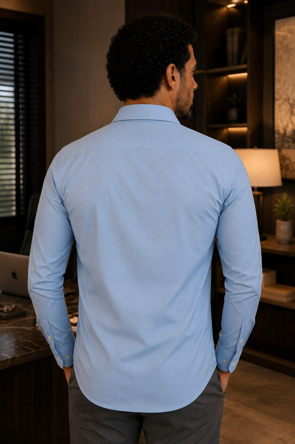 Camisa Social - Azul Bebê