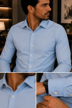 Camisa Social - Azul Bebê