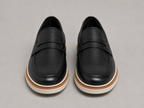 Mocassim Romano Black Em Couro Legitimo