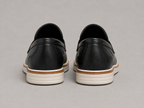 Mocassim Romano Black Em Couro Legitimo