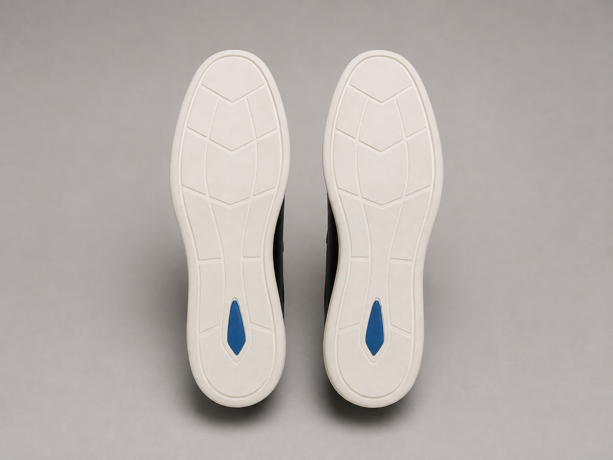 Mocassim Romano Black Em Couro Legitimo
