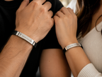 Pulseira Bracelete Aço Inox "Seja Feita Vossa Vontade"