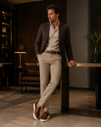 Tênis Slip On Iate Masculino Couro Síntetico - Marrom