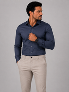 Camisa Social - Azul Smoke