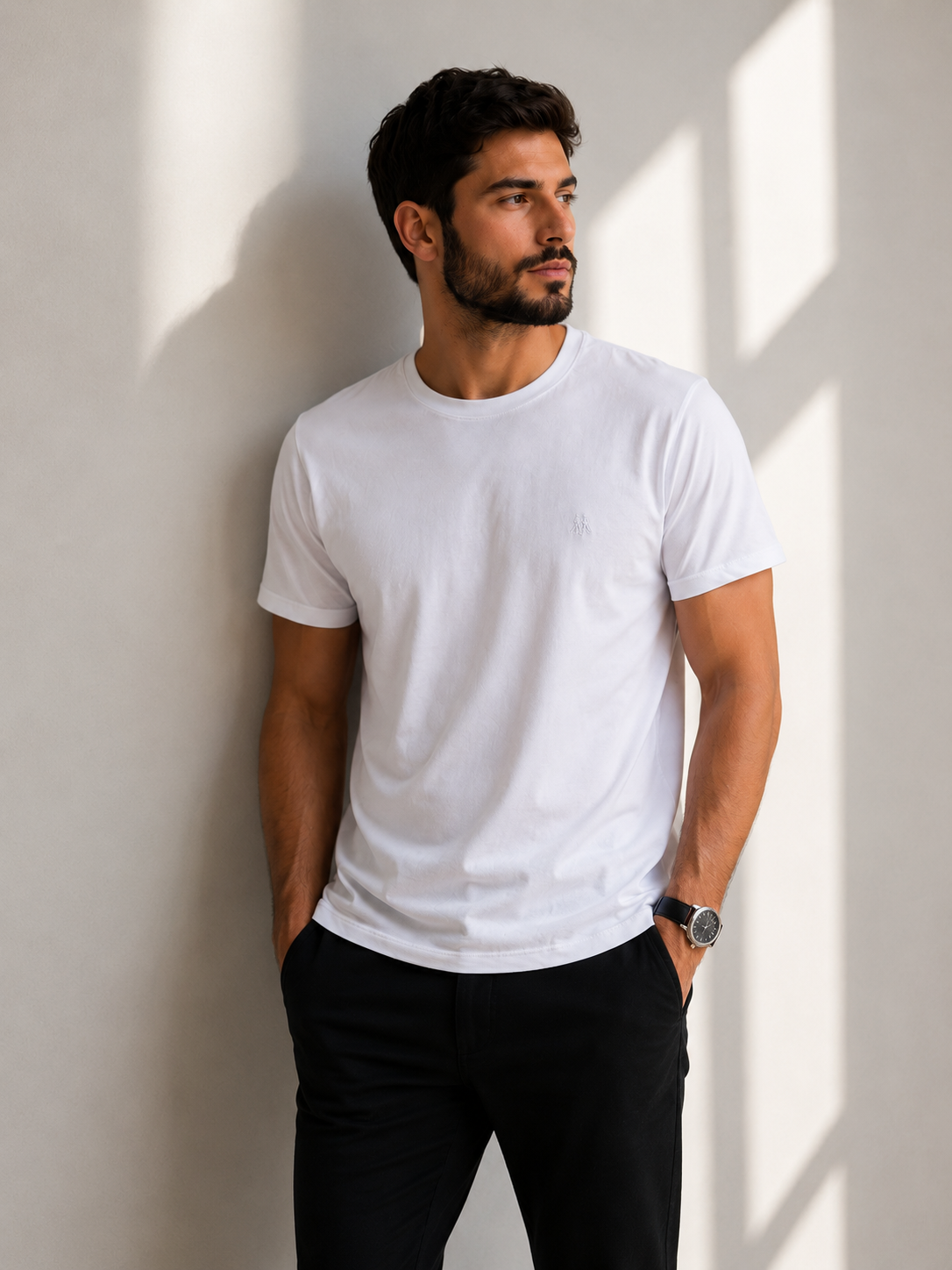 Camiseta Básica Masculina Polo Wear - Branca