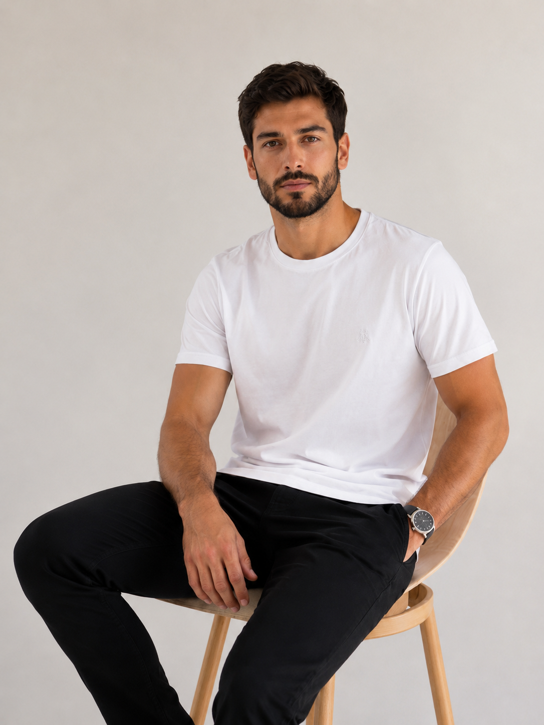 Camiseta Básica Masculina Polo Wear - Branca