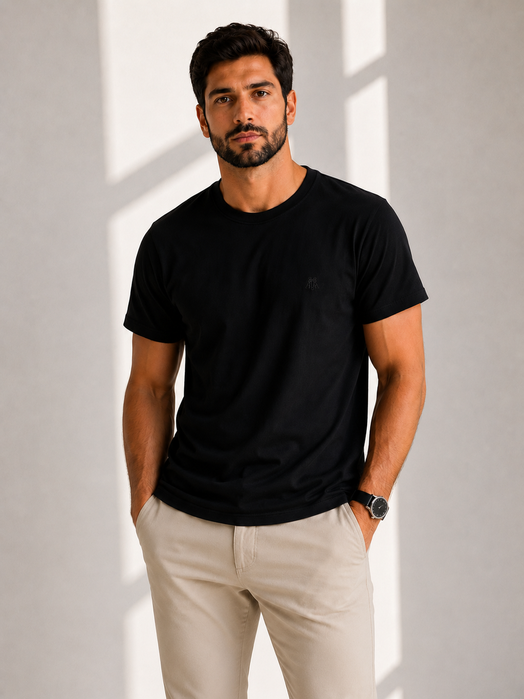 Camiseta Básica Masculina Polo Wear - Preta