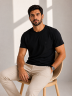 Camiseta Básica Masculina Polo Wear - Preta