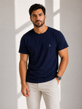 Camiseta Básica Masculina Polo Wear - Azul Marinho