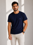 Camiseta Básica Masculina Polo Wear - Azul Marinho
