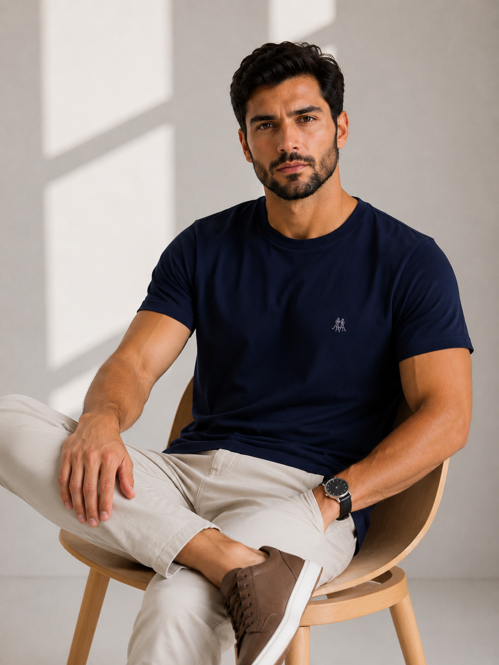 Camiseta Básica Masculina Polo Wear - Azul Marinho