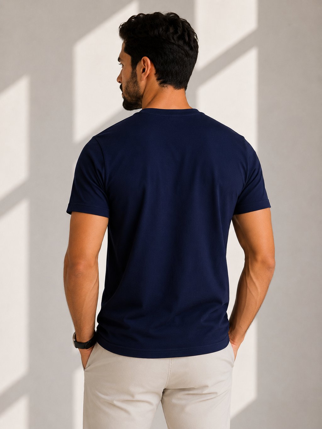 Camiseta Básica Masculina Polo Wear - Azul Marinho