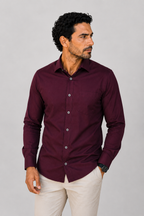 Camisa Social - Vinho