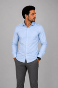 Camisa Social - Azul Bebê