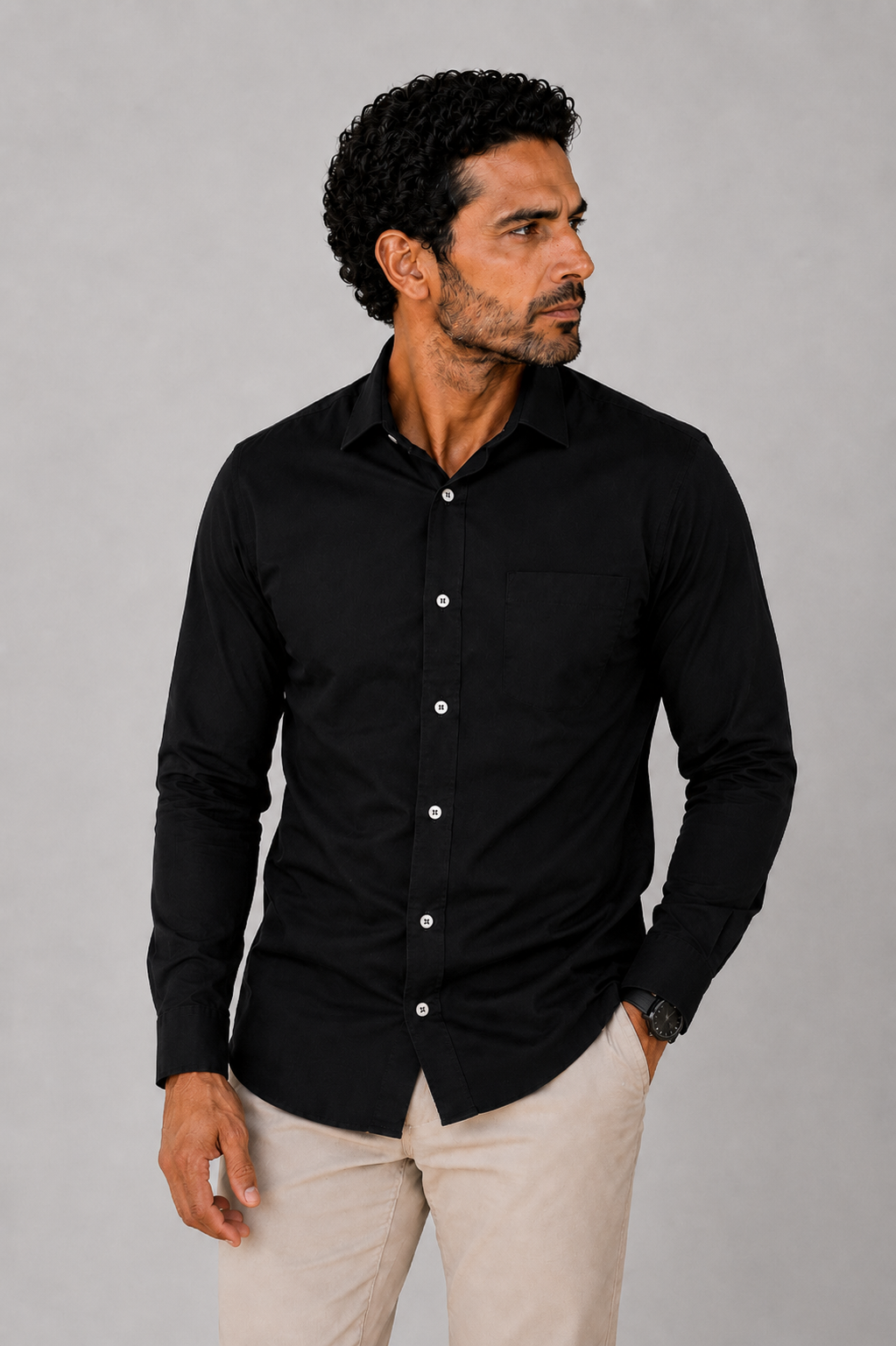 Camisa Social - Azul Marinho