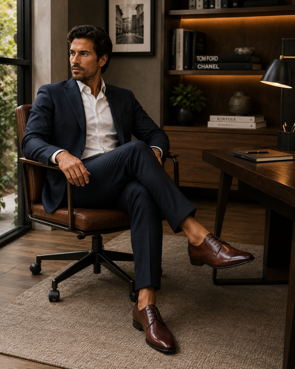Sapato Social Monaco Elegance - Marrom 6919-06P