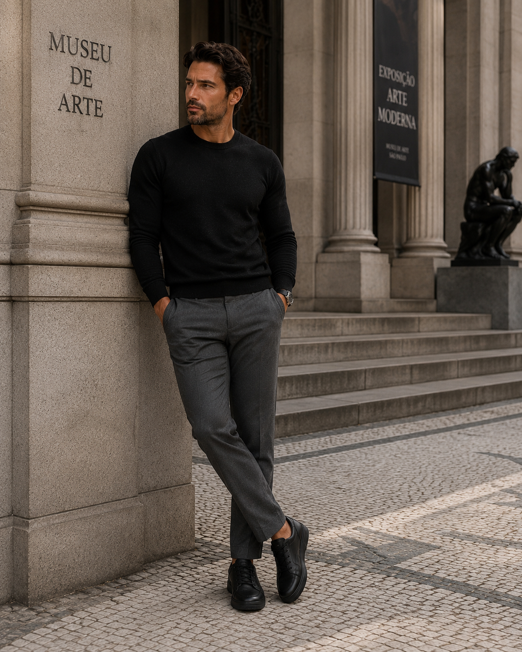 Tênis Lorenzo Eclipse Premium - Preto 3713-03T