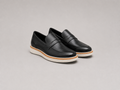 Mocassim Romano Black Em Couro Legitimo