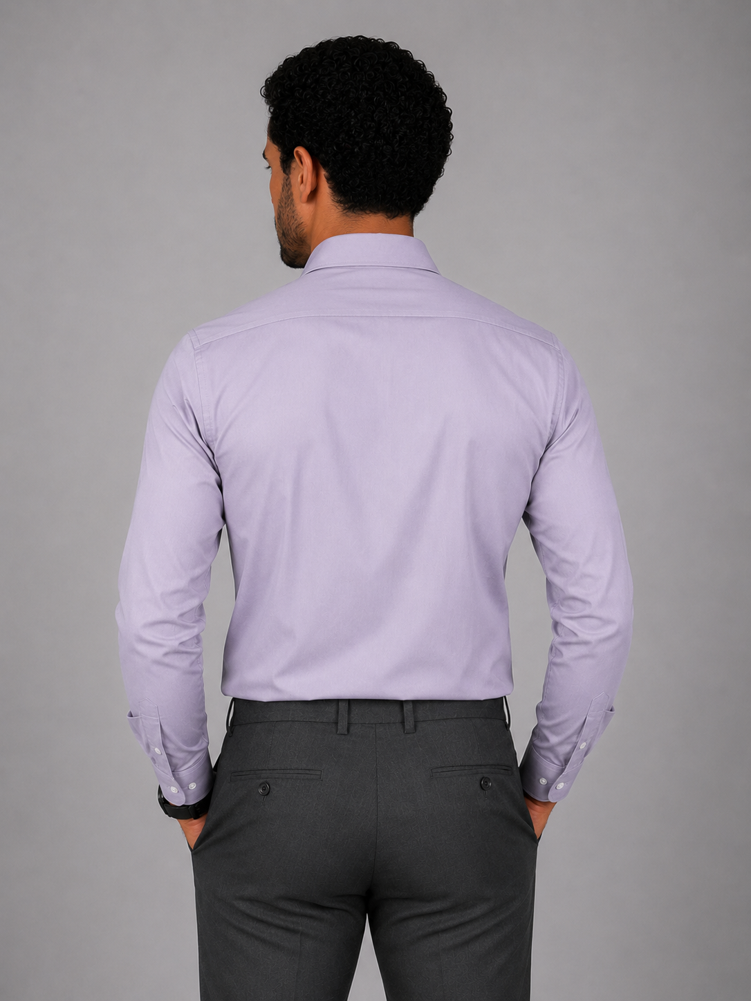 Camisa Social - Lilás Acinzentado