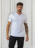 Camiseta Básica Algodão Malha Peruana - Branca