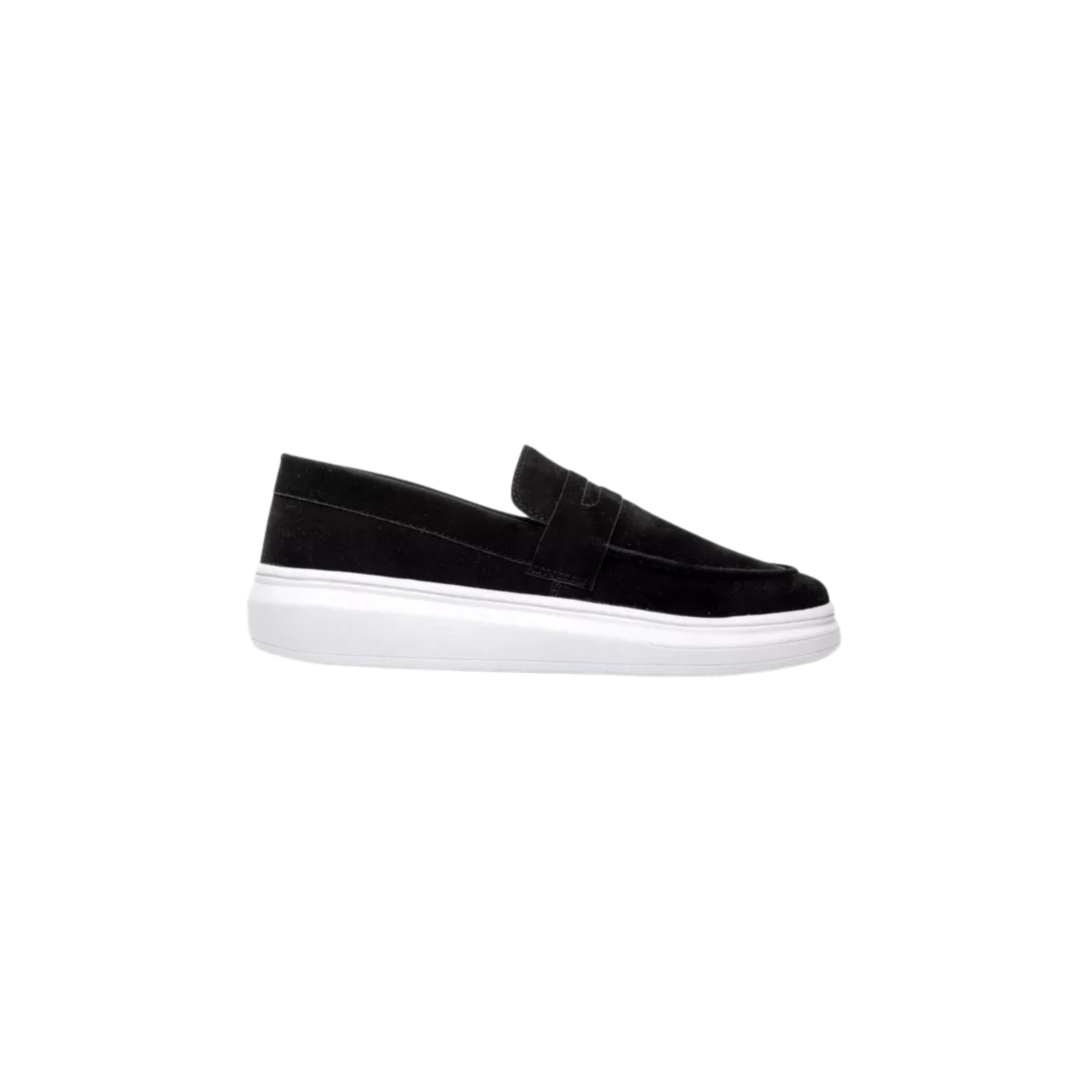 Mocassim Loafer em Camurça - Preto