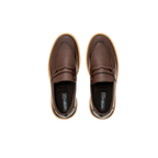 Sapato Casual Loafer Tratorado Solado - Marrom