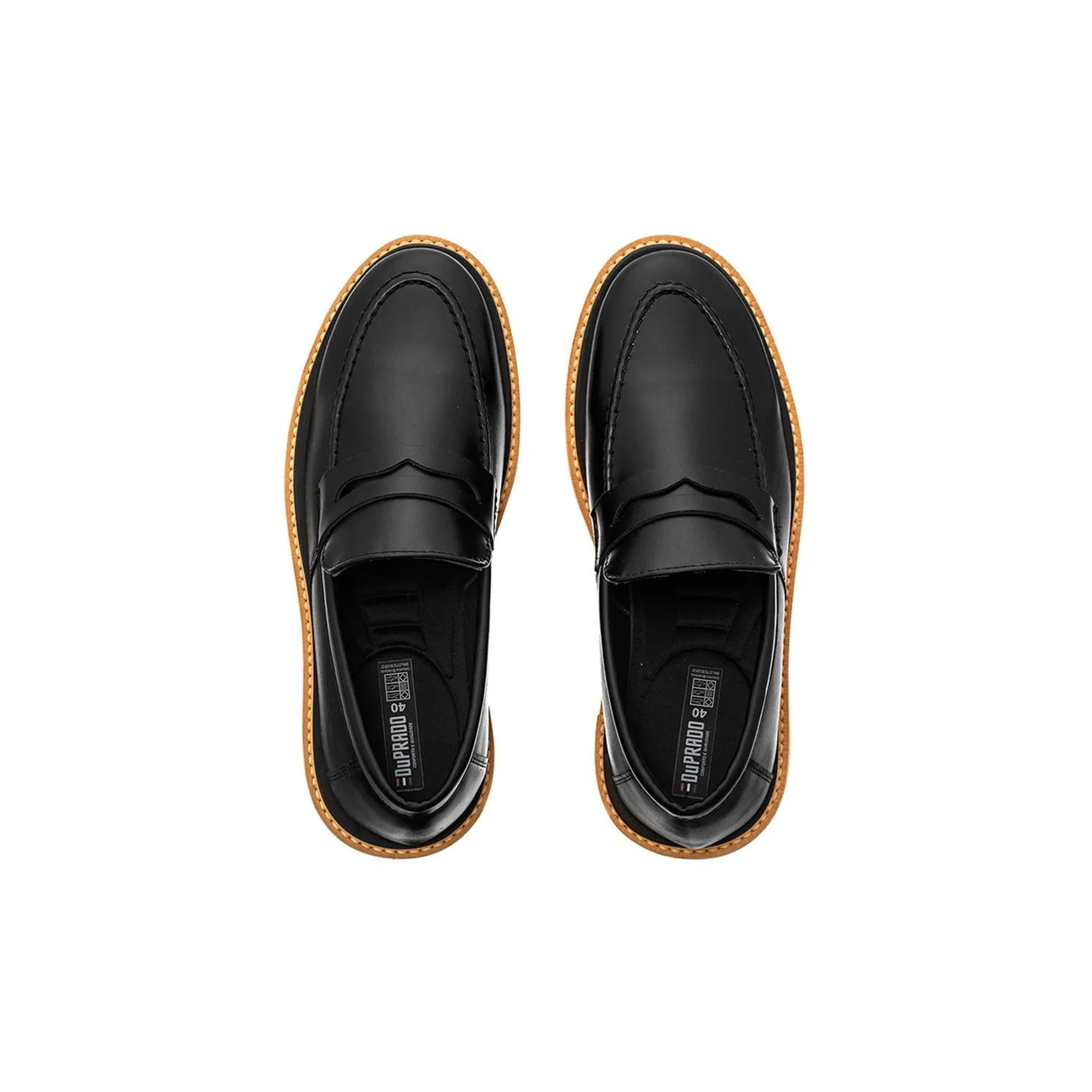 Sapato Casual Loafer Tratorado Solado - Marrom