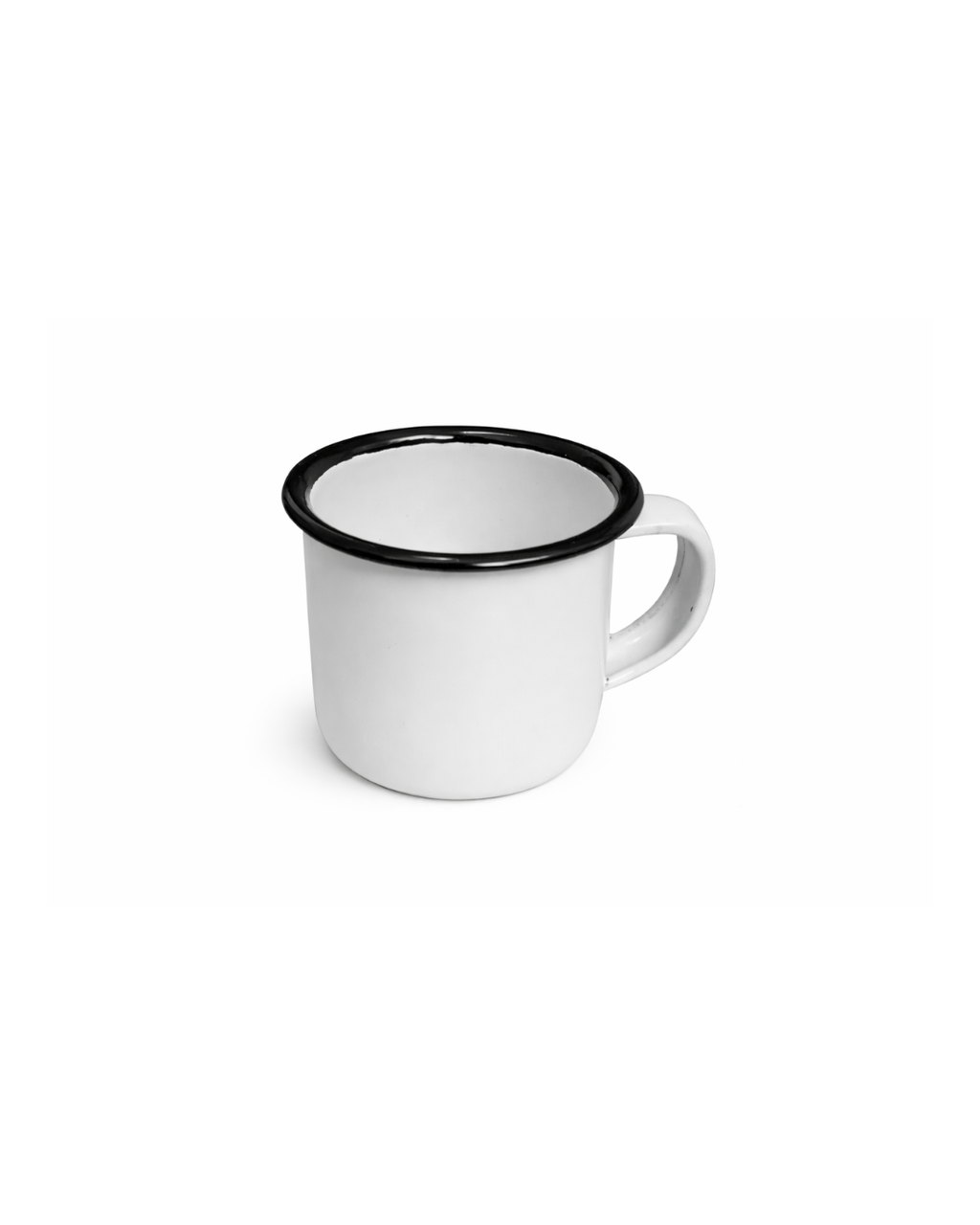 Mini Caneca Esmaltadas Brancas 80ml