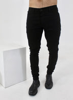Calça Skinny Sport Fino Sarja com Elastano - Preto