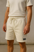 Bermuda Moletom Masculina Off-White - Beje